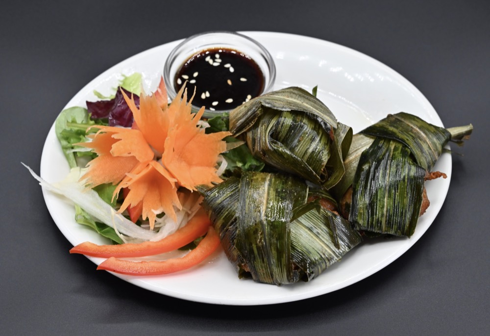 Chicken Wrapped in Pandan Leaf