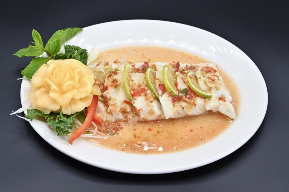 Steamed Cod Fish